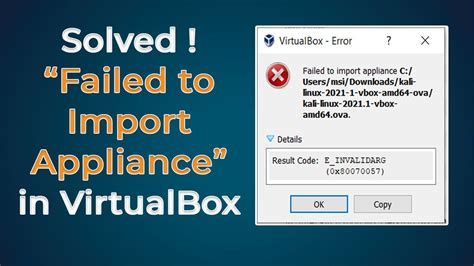 Once the process is complete we can use the <b>Virtual</b> Machine. . There was an unexpected error executing import ise virtual appliance